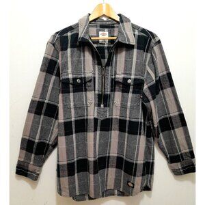 Dickies Size Medium Yarn Dyed Flannel Heavyweight Chore Outdoor Lumberjack Shirt